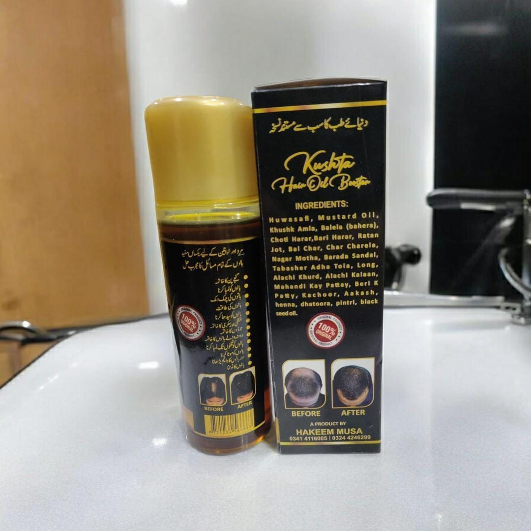 Kushta Hair Oil Booster – Herbal Hair Growth Oil